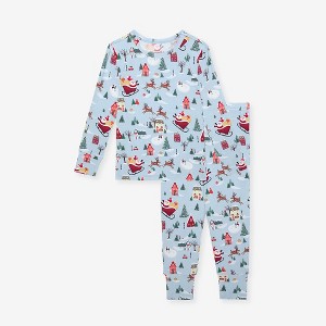 Kids Christmasville Classic Pajama Set - Posh Peanut - 1 of 4