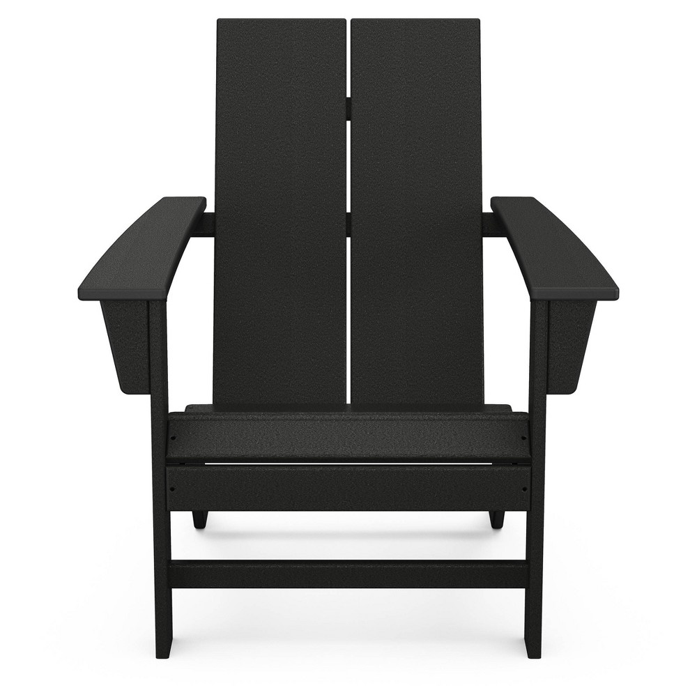 Photos - Chair POLYWOOD St. Croix Contemporary Adirondack - Black