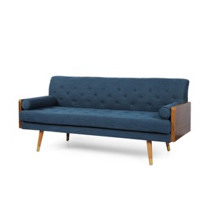 NicBex 72.25 Inch Mid-Century Modern Tufted Sofa with 2 Rolled Accent Pillows for Living Room,Office,Apartment - 1 of 4