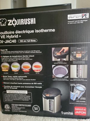 Zojirushi CV-JAC50XB 5.0 Liter VE Hybrid Water Boiler & Warmer (Stainless  Black) 