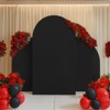 Garvee Arch Cover Set of 3 Spandex Fitted Wedding Arch Cover, Fitted Round Top And Half Moon Arch Backdrop For Wedding Party Decor - 2 of 4