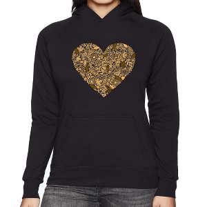 LA Pop Art Fall Vibes  - Women's Word Art Hooded Sweatshirt - 1 of 4