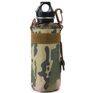 BABYYER Water Bottle Holder Bag Nylon Camouflage Waterproof Water Bottle Carrier for Camping Hiking Travelling - 1 of 4