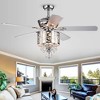 52" x 52" x 30" 3-Light Ceiling Fan Chandelier Gray - Warehouse Of Tiffany - 2 of 4