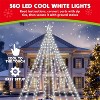 Joyfy 10 FT Cone Tree Yard Lights Outdoor Decorations, 560 LED Lights with Metal Stakes for Xmas Party Indoor Outdoor Garden Yard Holiday Decoration - 2 of 4