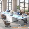 Aheaplus Computer Desk with File Drawers, Home Office Desk with Storage Shelves, Monitor Stand - 4 of 4