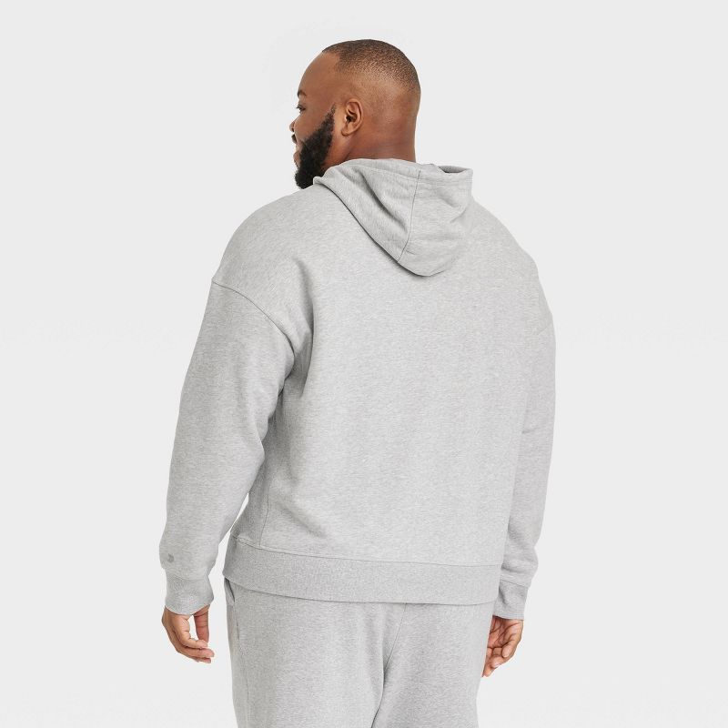 Men's Cotton Fleece Hooded Sweatshirt - All In Motion™, 2 of 7