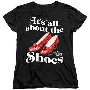 Women's The Wizard Of Oz All About The Shoes T-Shirt - 1 of 4