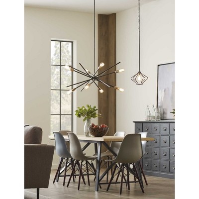 Astra Matte Black 8-Light Sputnik Chandelier