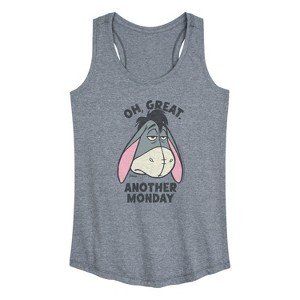 Women's - Winnie The Pooh - Oh Great Eeyore Graphic Racerback Tank - 1 of 4