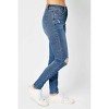 Women's Mid Rise Tummy Control Destroy Skinny Denim Jeans - Judy Blue - 3 of 4