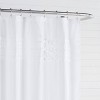 City Scene Triple Diamond Shower Curtain White : Microfiber, Machine Washable, Non-Slip Backing - image 3 of 4