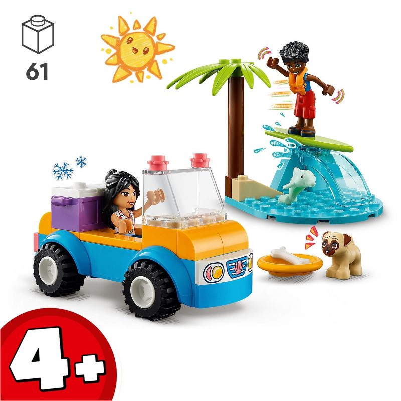 LEGO Friends Beach Buggy Fun Car Building Toy 41725, 4 of 9