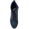 Journee Womens Baylor Lace Up Stacked Heel Booties - 4 of 4