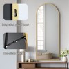 Vynxaria 60"×16.5" Aluminum alloy metal frame wall-mounted full-length mirror for porch,bathroom vanity mirror,floor-to-ceiling mirror,Transparent - 3 of 4