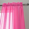 Ramallah Trading Celine Sheer Rod Pocket Top Panel 60" x 90" Neon Pink - 2 of 3