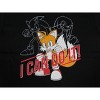 Sonic The Hedgehog Tails I Can Do It Boy's Black T-shirt - 2 of 2