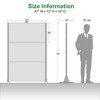 PexFix 72 in. x 47 in. Outdoor Privacy Rectangle Screen Galvanized Steel Panel Divider in Black - 4 of 4