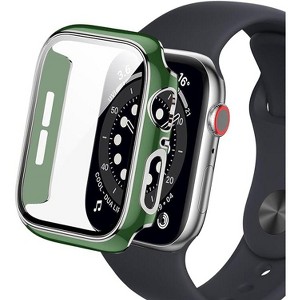 Worryfree Gadgets Bumper Case with Screen Protector for Apple Watch 38mm, White/Silver - 1 of 4