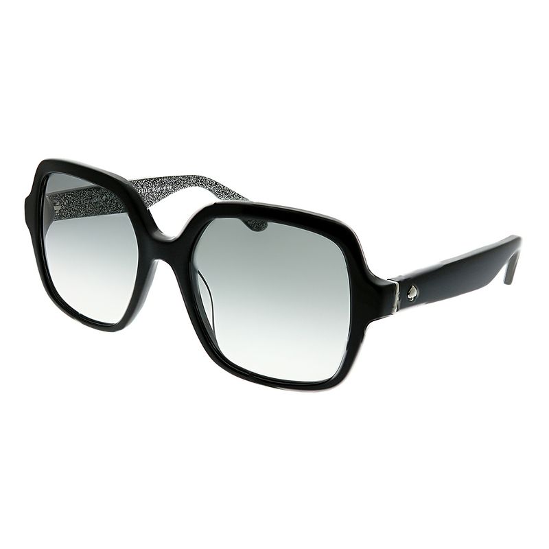 Kate Spade Katelee/S S2J O0 Womens Square Sunglasses Black on Glitter 54mm, 1 of 4