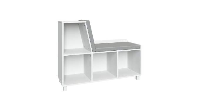Kids&#39; Book Nook Storage Bench with Cubbies White - RiverRidge Home, 2 of 20, play video
