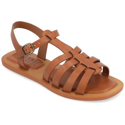 Journee Collection Womens Benicia Tru Comfort Foam Buckle Flat Sandals ...