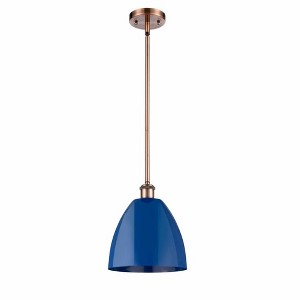 Plymouth Dome - 1 Light Stem Hung Pendant In Industrial Style-10.88 Inches Tall and 9 Inches Wide - 1 of 1