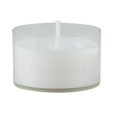 White Palm Wax Long Burning Tealight Candles, 48 Pack