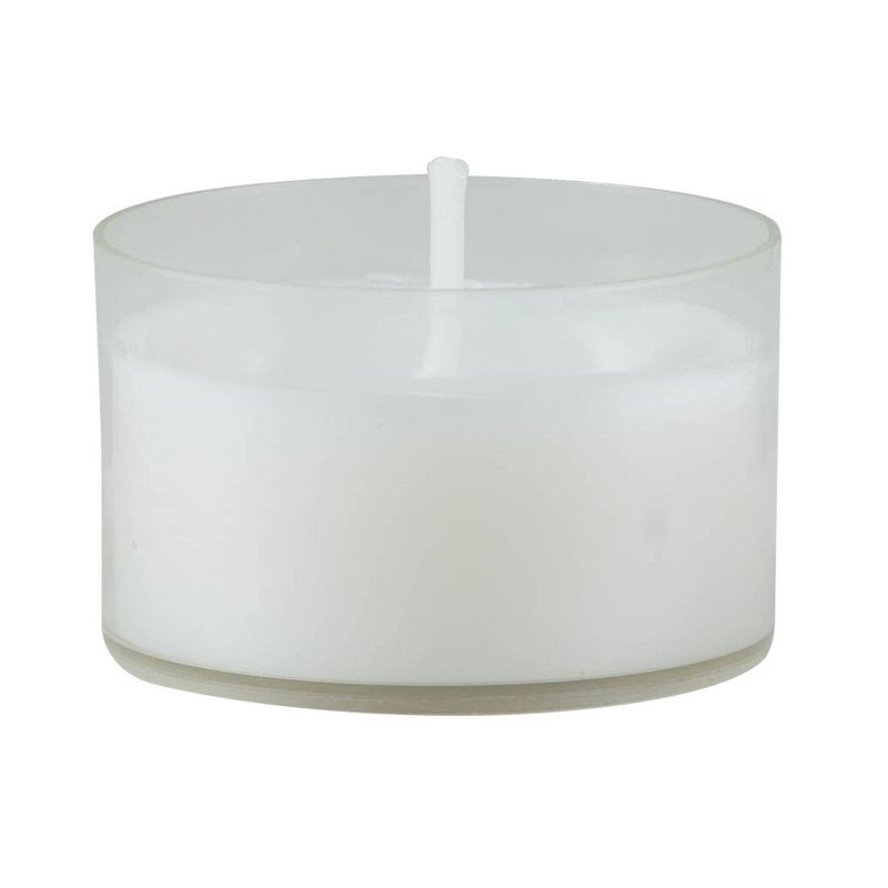 6-7hr Long Burning Tealight Unscented Candles White - Stonebriar Collection, 2 of 5
