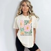 Simply Sage Market Women's Boho No Rain No Flowers Short Sleeve Garment Dyed Tee - 2 of 4