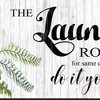 HomeRoots The Laundry Room Same Day Service Black and Brown Framed Print Laundry Wall Art - 4 of 4