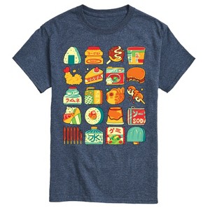 Men's - Instant Message - Japanese Snacks Oversized Short Sleeve Graphic T-Shirt - 1 of 4