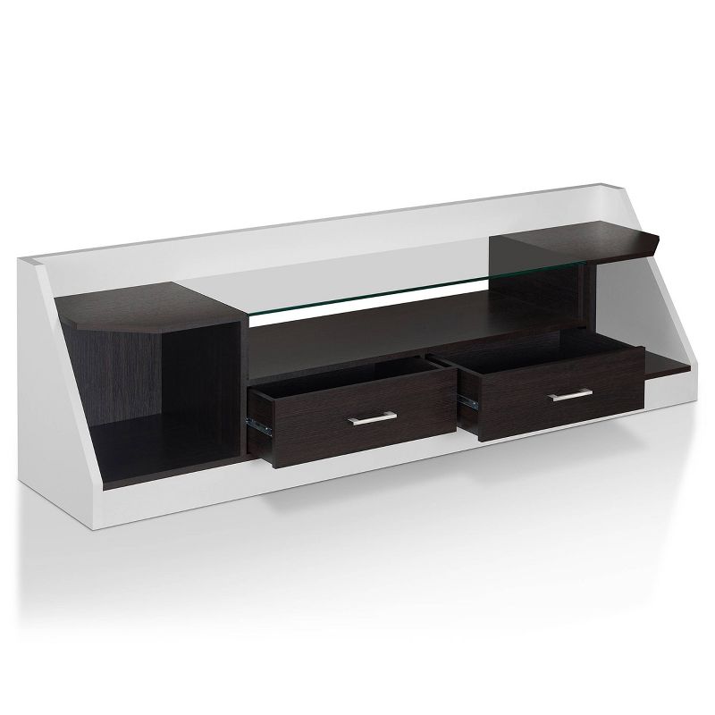 Henry Storage TV Stand for TVs up to 78&#34; White/Espresso - miBasics, 6 of 10