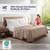 300 Thread Count 100% Organic Bamboo Viscose Flat Sheet Only, Extra Wide, Cooling & Breathable, Double Stitching, Bedding Sheet - 3 of 4