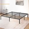 14 " Full Bed Frame Metal Platform Bed Frame w/6 Non-Slip Mattress Storage Space Under The Bed No Box Spring Needed - 3 of 4