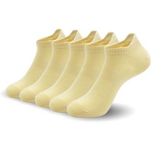 SERISIMPLE Women Ultra Thin Socks Viscose Bamboo Low Cut No Show Anti Odor Arch Support Mesh Socks 5 Pairs - 1 of 4