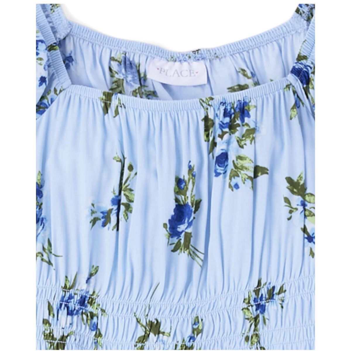 The Children's Place Womens Mommy And Me Three Quarter Sleeve Floral Print Midi Tiered Dress - thumbnail 2