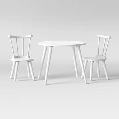 white wooden childrens table