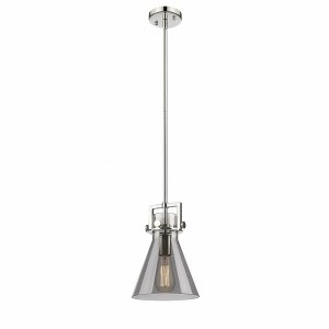 Newton Cone - 1 Light Stem Hung Pendant In Industrial Style-11.38 Inches Tall and 8 Inches Wide - 1 of 1