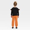 Toddler Girls' 2pc Disney Minnie Mouse Halloween Fleece Pullover & Pants Set - Orange/Black - 2 of 4