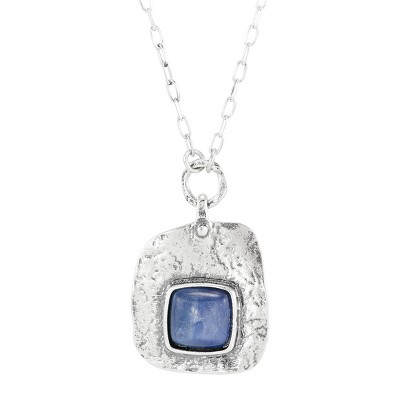 Silpada 'Visionary' Sterling Silver Mixed Stones Pendant Necklace, 18" + 2"