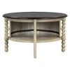Ridstar Modern Round Coffee Tables with Storage For Living Room-Brown - 4 of 4