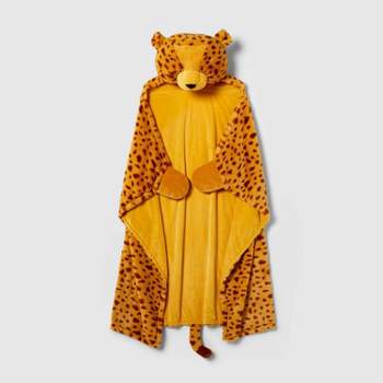 Cheetah Sensory Friendly Kids' Hooded Blanket - Pillowfort™