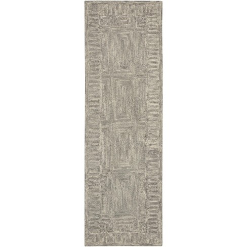 Nourison Vail Contemporary Indoor Area Rug Grey 2'3