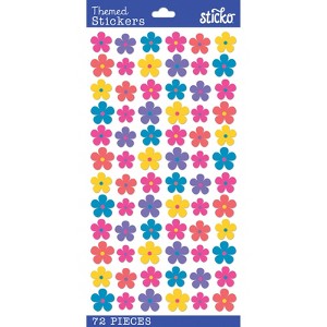 Sticko Themed Stickers - Mini Flowers, 72pcs - 1 of 1