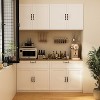 FUFU&GAGA Split Pantry Cabinet 2-Drawer Combo Kitchen Cabinet - 3 of 4