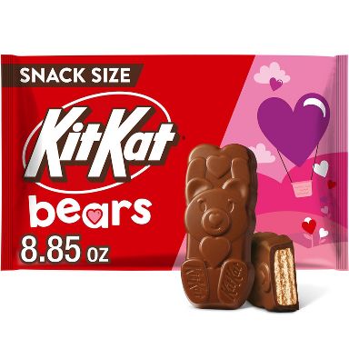 Kit Kat Valentine's Day Milk Chocolate Bears Snack Size Candy - 8.85oz