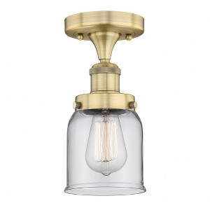 Bell - 1 Light Semi-Flush Mount In Industrial Style-8.25 Inches Tall and 6.5 Inches Wide - 1 of 1