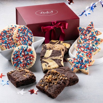 Dulcet Gift Baskets Patriotic Cookie and Brownie Signature Gift Box
