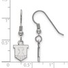 Black Bow Jewelry Sterling Silver Illinois Fighting Illini NCAA Dangle Earrings - 2 of 3